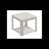 Table Basse en Résine 40 x 40 cm Blanche Miami Grosfillex