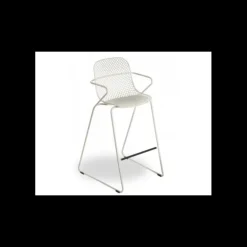 Tabouret en Acier avec Assise Résine Crème Absolute Ramatuelle 73’ Grosfillex