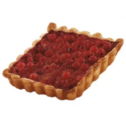 Tartelette carrée cannelée fond fixe