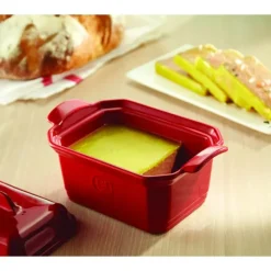 Terrine à foie gras avec presse 0,6L Emile Henry - Couleur Grand Cru