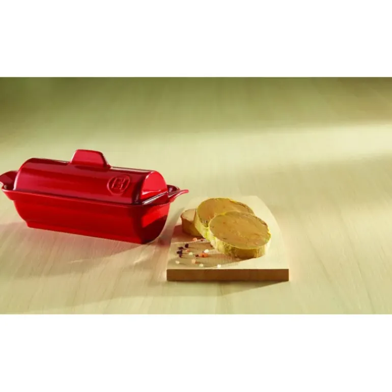 Terrine à foie gras façon médaillon 0,6L Emile Henry - Couleur Grand Cru