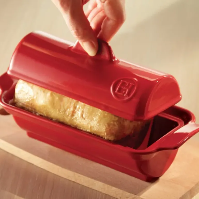 Terrine à foie gras façon médaillon 0,6L Emile Henry - Couleur Grand Cru