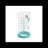 Verre Doseur en Verre et Silicone 200 ml Bleu Pebbly