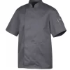 Veste de Cuisine Mixte Anthracite NERO T.3 Robur manches Courtes