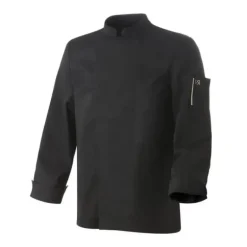 Veste de Cuisine Mixte Noire Parement NERO T.3 Robur manches longues