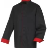 Veste de Cuisine Mixte Noire/Rouge BOKO T.6 Robur