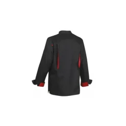 Veste de Cuisine Mixte Noire/Rouge BOKO T.4 Robur