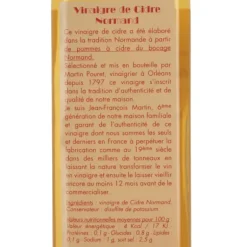 Vinaigre de Cidre Normand 50cl Martin Pouret