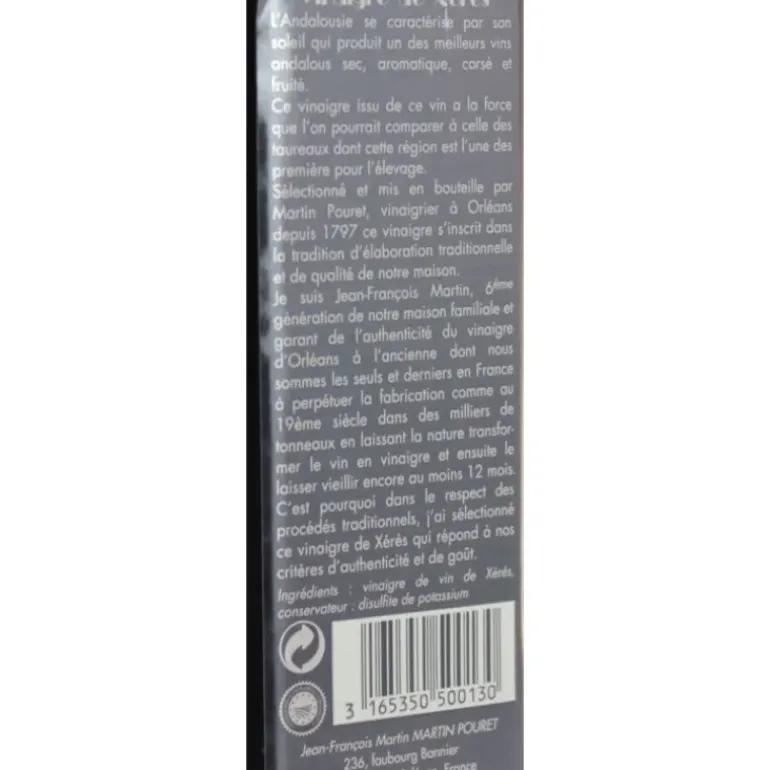 Vinaigre de Xérès 50cl Martin Pouret