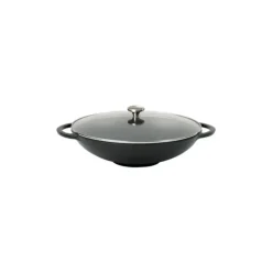Wok en Fonte 37 cm Noir Mat Chasseur