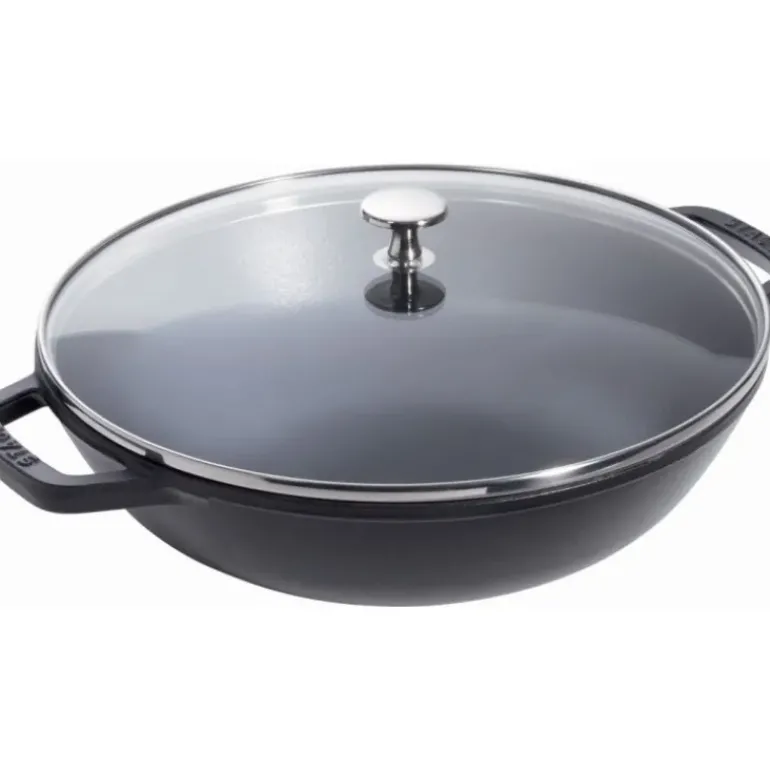 Wok en Fonte 30 cm Noir Staub