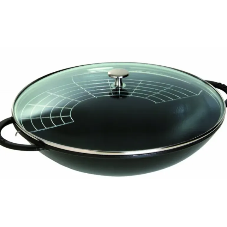 Wok en Fonte 37 cm Noir Staub