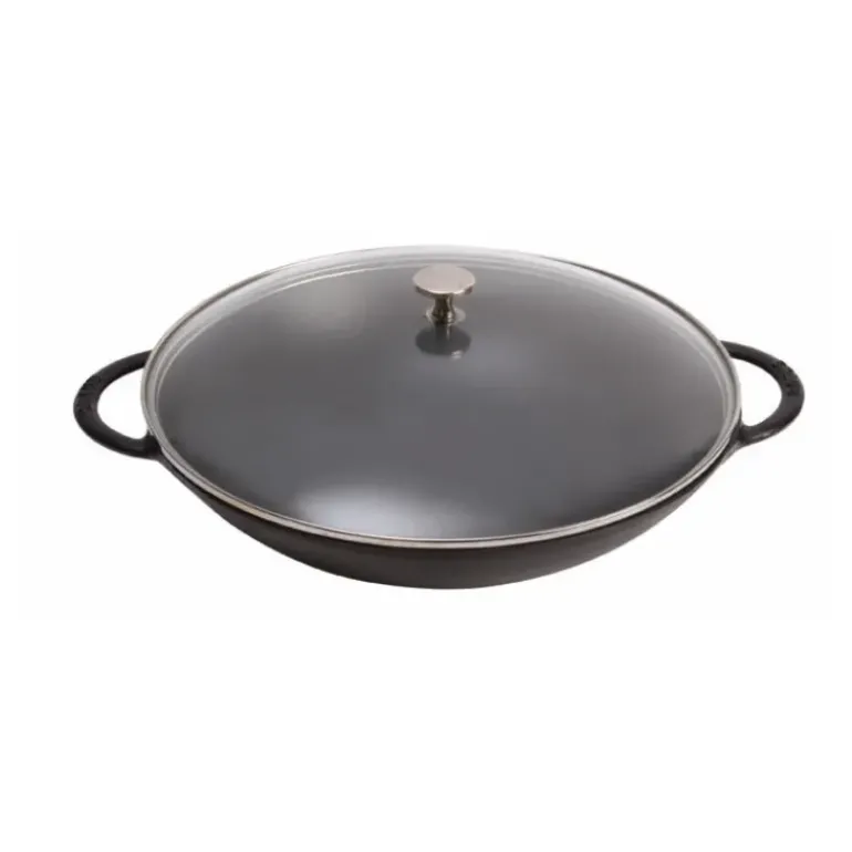 Wok en Fonte 37 cm Noir Staub