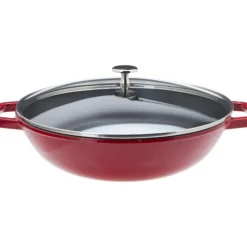 Wok en Fonte 30 cm Rouge Staub